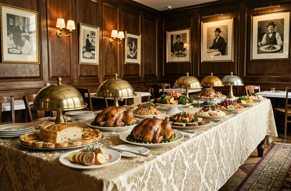 Buffet gastronomique traditionnel français préparé par Helen Traiteur depuis 1959